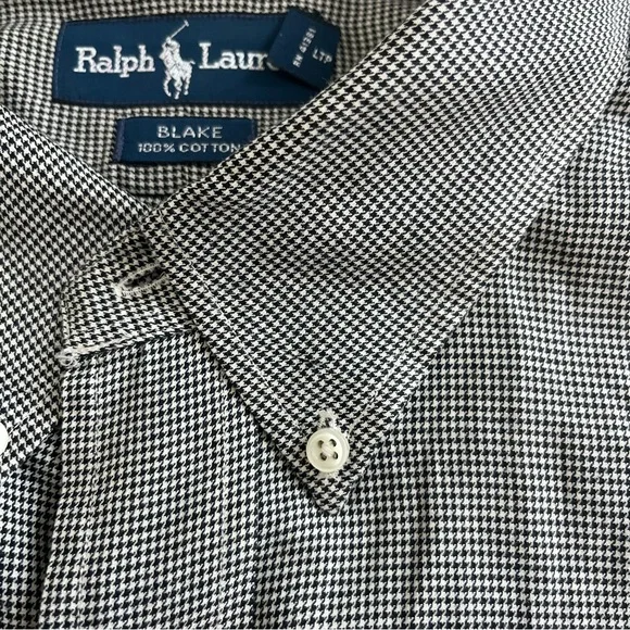 Ralph Lauren Men’s Blake Houndstooth Long Sleeve Button Down XXL - Picture 5 of 5